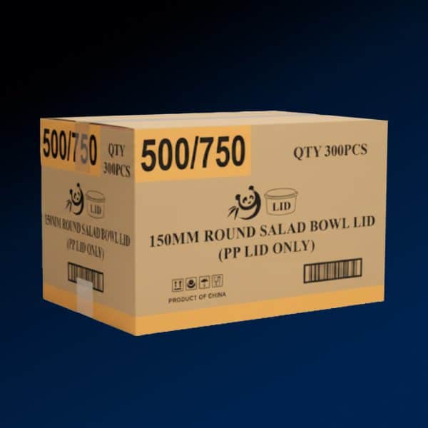 Clear Round PP Lid 500/750ml Box of 300