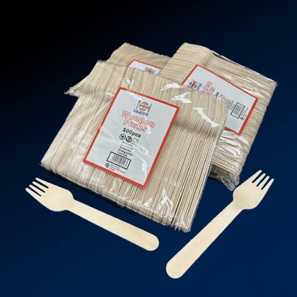 Wooden Forks Box of 1000 (10 Packs of 100)