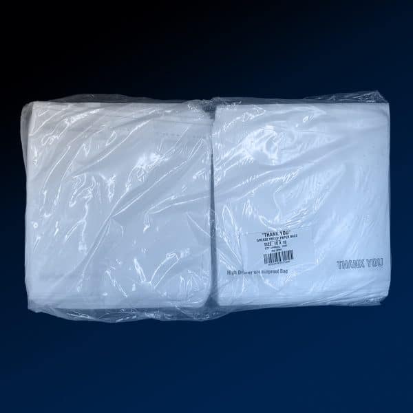 Greaseproof Bag 10x10" 255x255mm Box of 1000